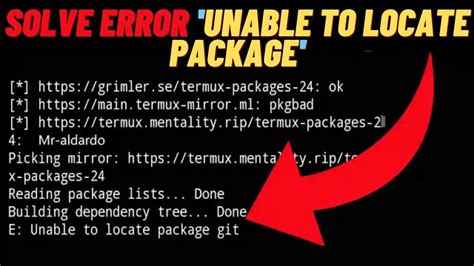 Anyway, execute apt update and then install any package. . Unable to locate package lolcat termux